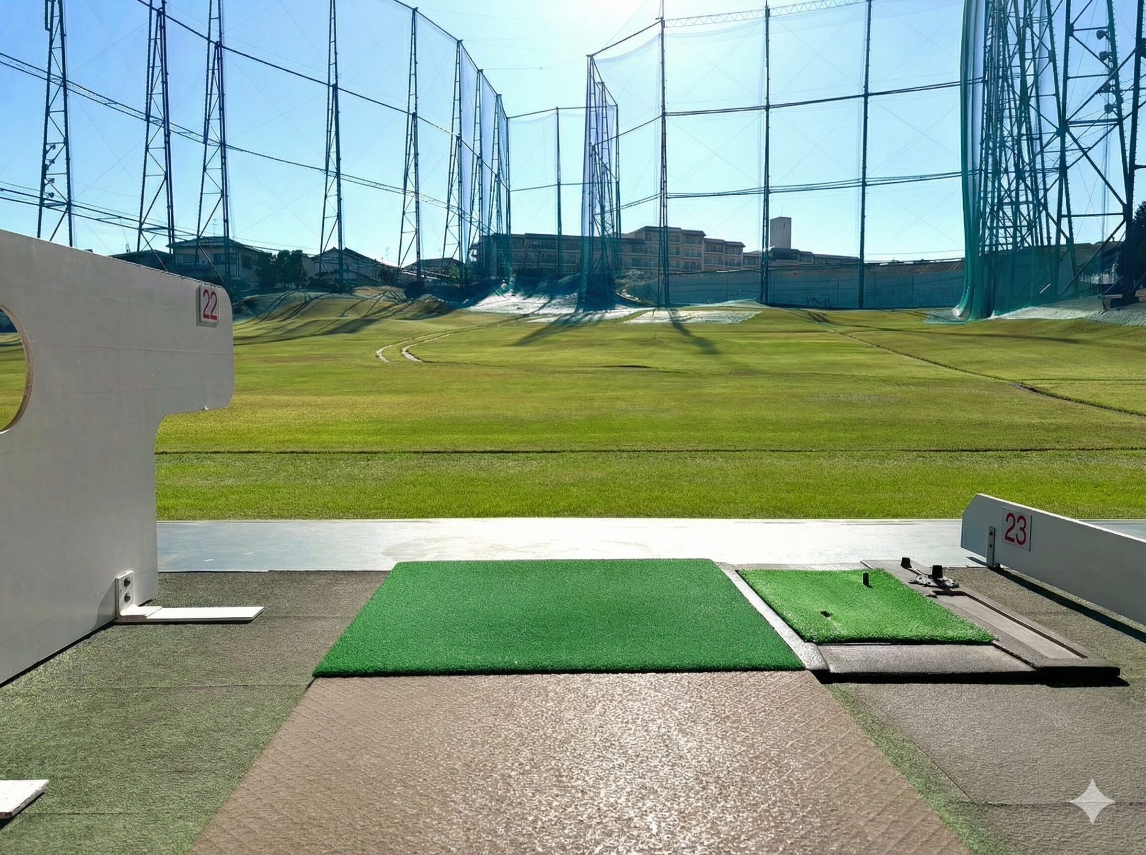 250ヤードのフェアウェイ